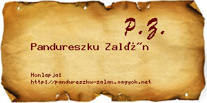 Pandureszku Zalán névjegykártya